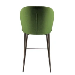 Odette Tabouret snack moderne en tissu avec pieds en métal