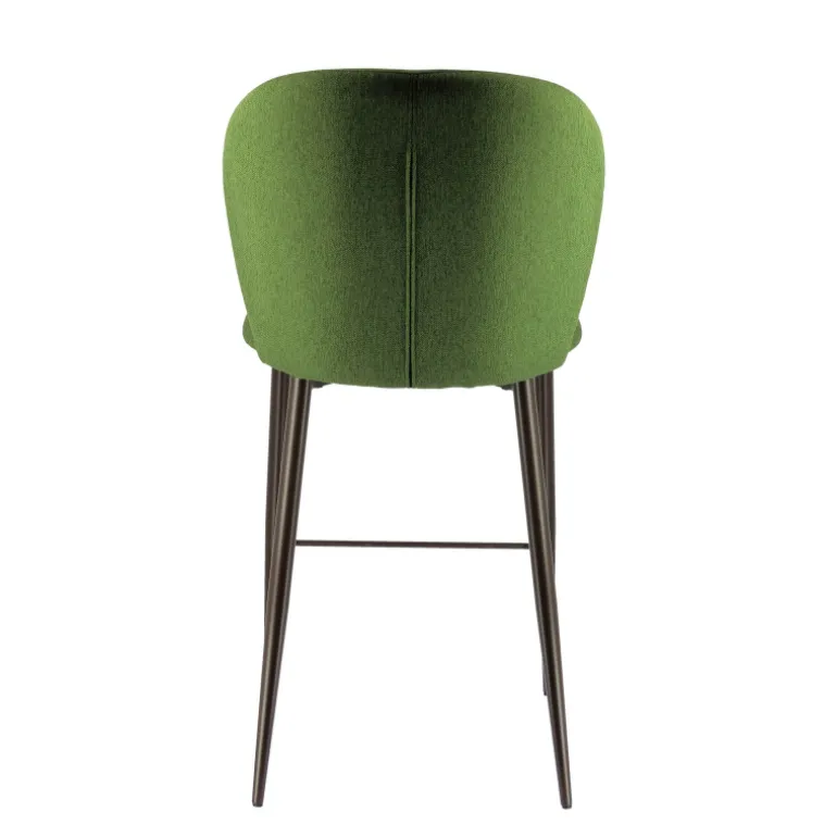 Odette Tabouret snack moderne en tissu avec pieds en métal