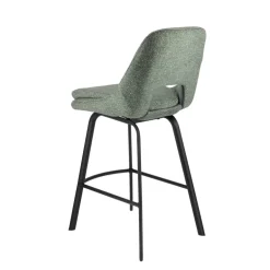 OlivierTabouret snack en tissu avec pieds en métal