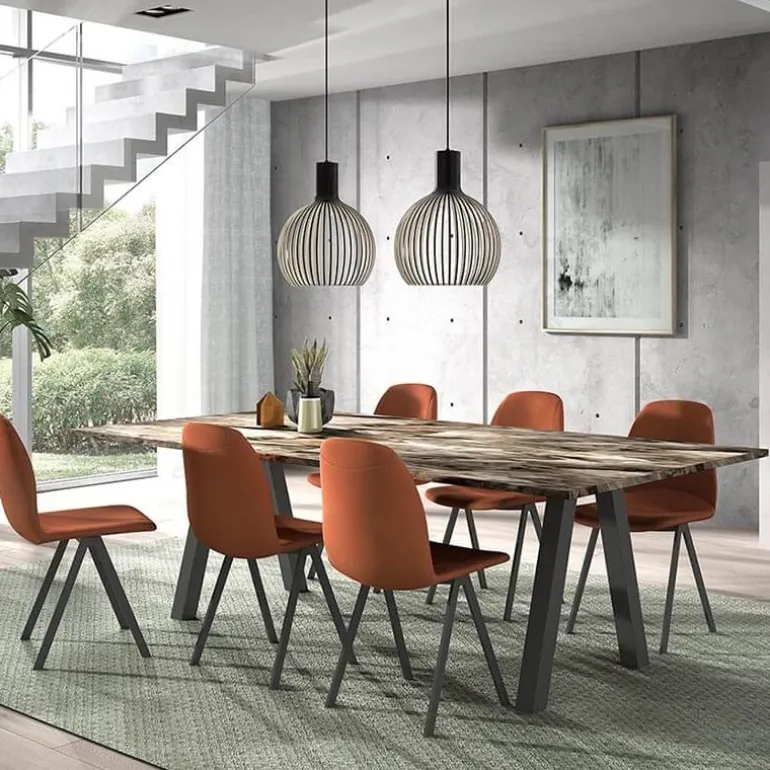 Ona Chaise de salle à manger moderne en tissu