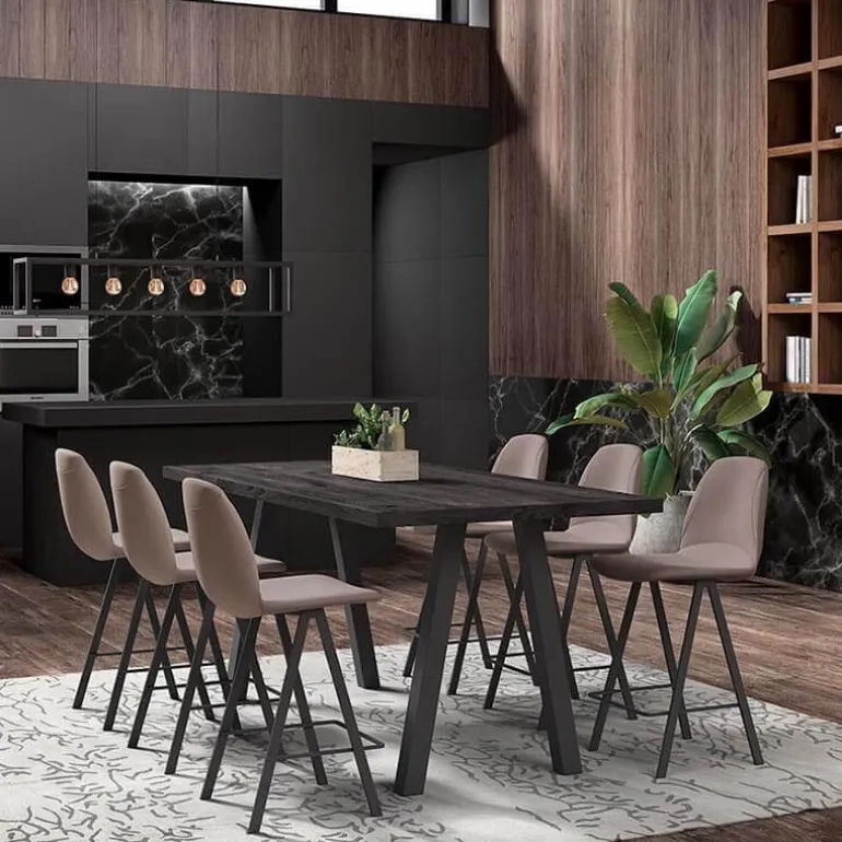 Ona Tabouret snack en tissu style moderne