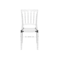 Opera Chaise Napoléon empilable revisitée en polycarbonate transparent