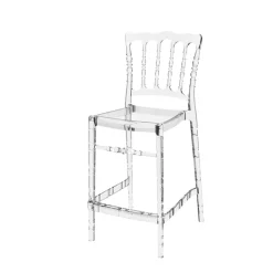 Opera Tabouret snack empilable style Napoléon en polycarbonate transparent