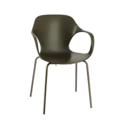 OPS ! Connubia© Fauteuil design italien empilable en polypropylène avec pieds en métal