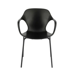 OPS ! Connubia© Fauteuil design italien empilable en polypropylène avec pieds en métal