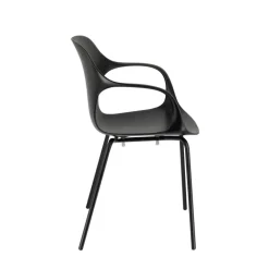 OPS ! Connubia© Fauteuil design italien empilable en polypropylène avec pieds en métal