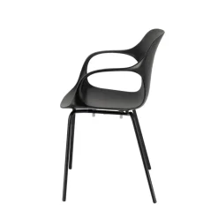 OPS ! Connubia© Fauteuil design italien empilable en polypropylène avec pieds en métal