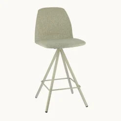 Osaka Tabouret snack moderne en tissu et pieds métal