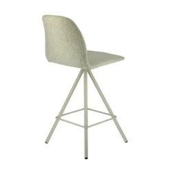 Osaka Tabouret snack moderne en tissu et pieds métal