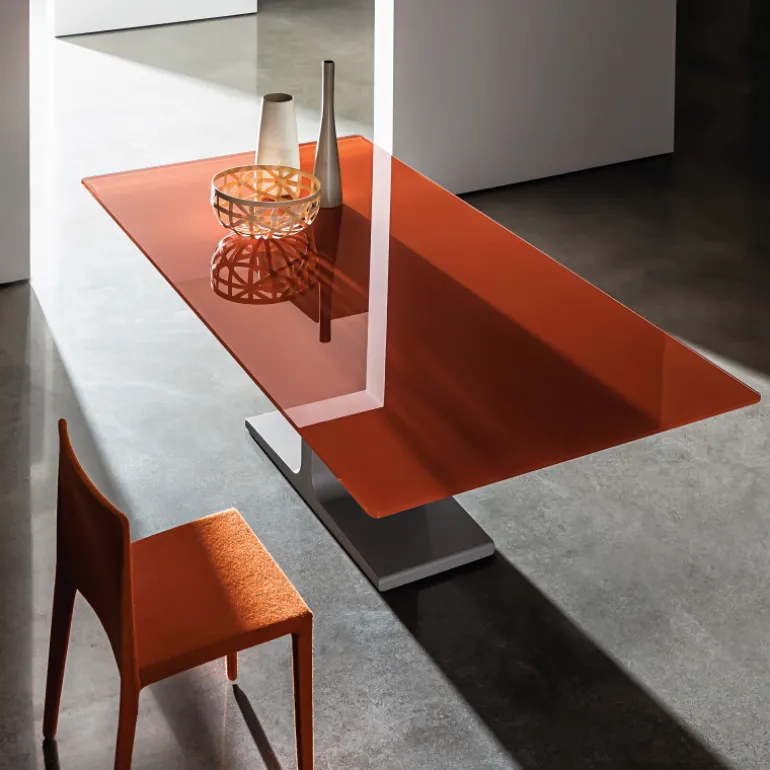 Palace Sovet® Table de salle à manger design rectangulaire en verre