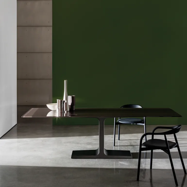 Palace Sovet® Table de salle à manger design rectangulaire en verre