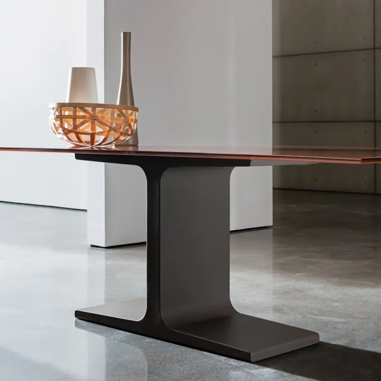 Palace Sovet® Table de salle à manger design rectangulaire en verre