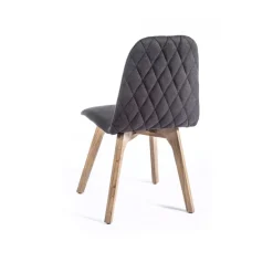 Pandora diamant Chaise de séjour moderne en tissu dos matelassé