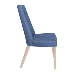 Park Chaise contemporaine en tissu et pieds bois