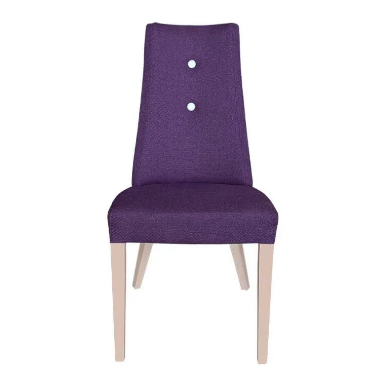 Park Chaise contemporaine en tissu et pieds bois