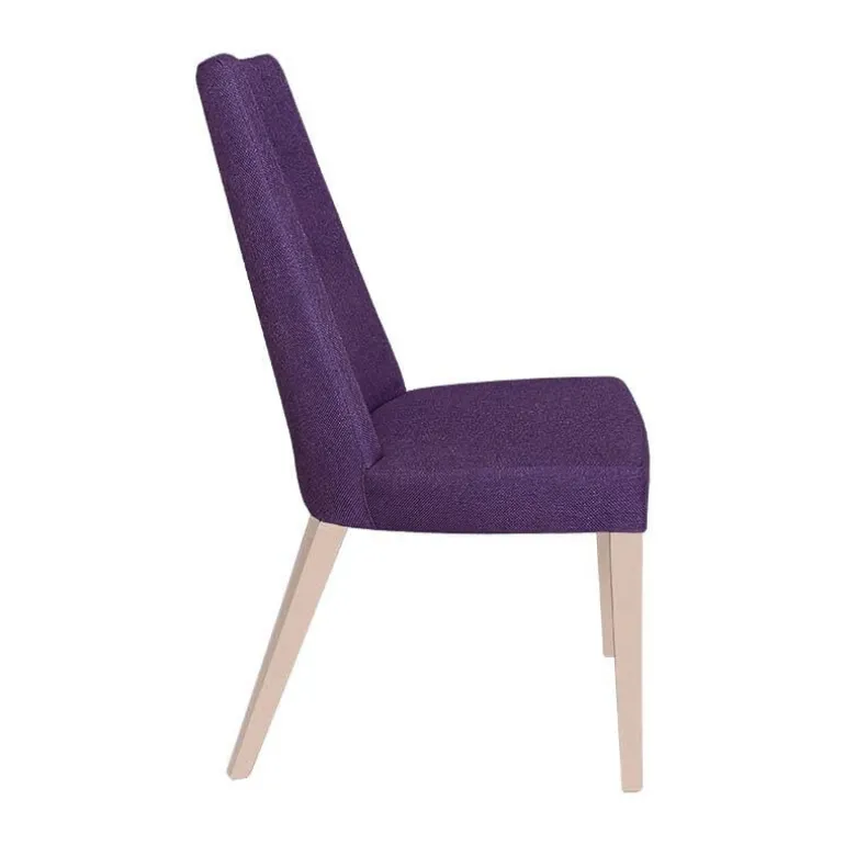 Park Chaise contemporaine en tissu et pieds bois