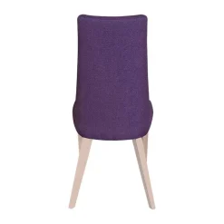 Park Chaise contemporaine en tissu et pieds bois