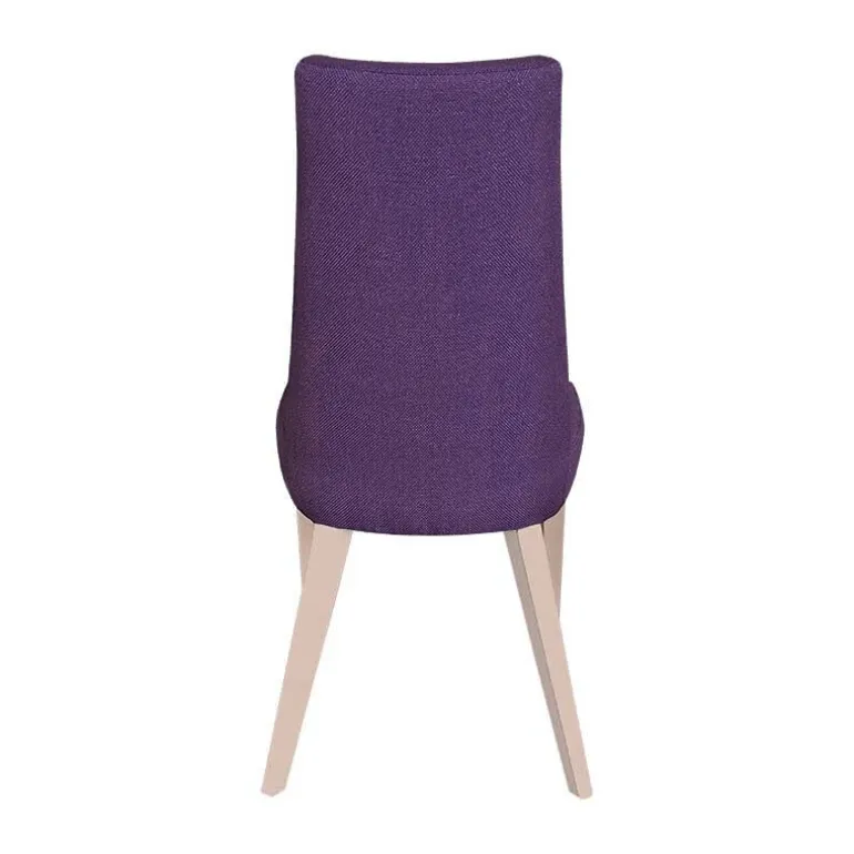 Park Chaise contemporaine en tissu et pieds bois