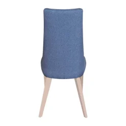 Park Chaise contemporaine en tissu et pieds bois