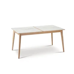 Paul Table extensible en bois et en céramique