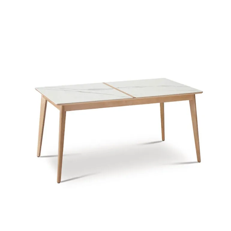 Paul Table extensible en bois et en céramique
