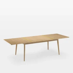 Paul Table extensible scandinave en boisavec liseré coloré