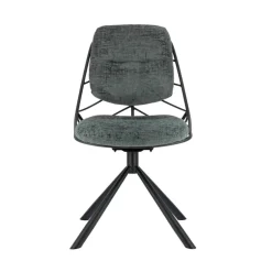 PaulineChaise design confortable pivotante en tissu