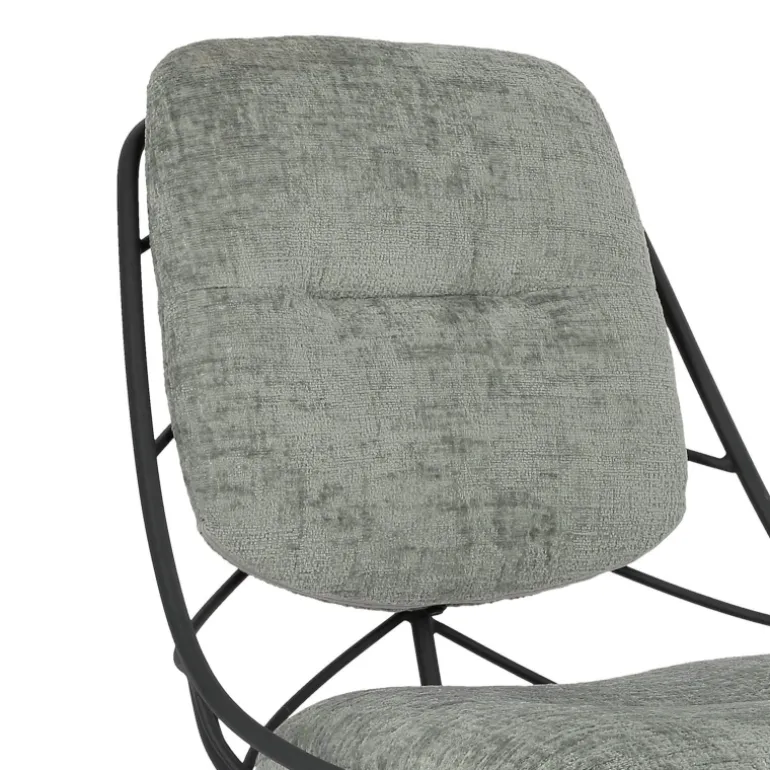 PaulineChaise design confortable pivotante en tissu