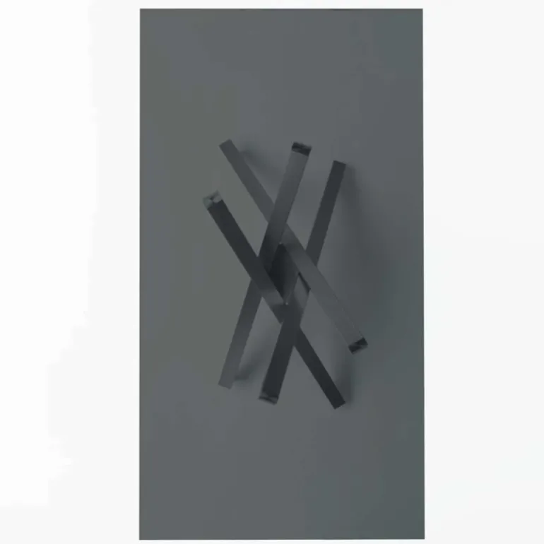 Péchino Midj® Table design en verre trempé et piétement mikado en métal