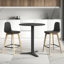 Peliccan Table ronde snack moderne en céramique