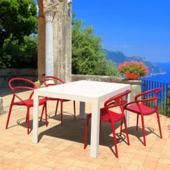 Pia Chaise de jardin tendance empilable en polypropylène