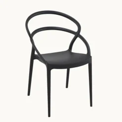 Pia Chaise de jardin tendance empilable en polypropylène