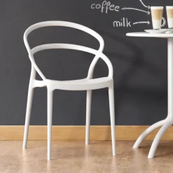 Pia Chaise tendance empilable en polypropylène