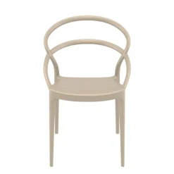 Pia Chaise tendance empilable en polypropylène