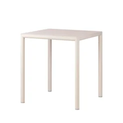 Piave Table de jardin carrée en stratifié avec pieds en aluminium