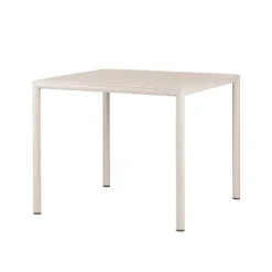 Piave Table de jardin carrée en stratifié avec pieds en aluminium