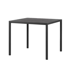 Piave Table de jardin carrée en stratifié avec pieds en aluminium