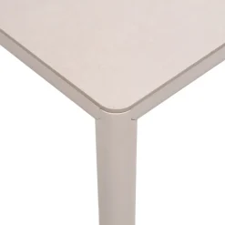 Piave Table de jardin carrée en stratifié avec pieds en aluminium