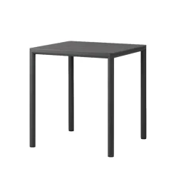 Piave Table de jardin carrée en stratifié avec pieds en aluminium