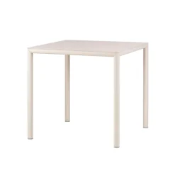 Piave Table de jardin carrée en stratifié avec pieds en aluminium