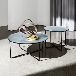 Piktor Sovet Table basse ronde en verre