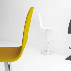 Play Tabouret réglable en hauteur tissu et pied métal