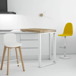 Play Tabouret réglable en hauteur tissu et pied métal