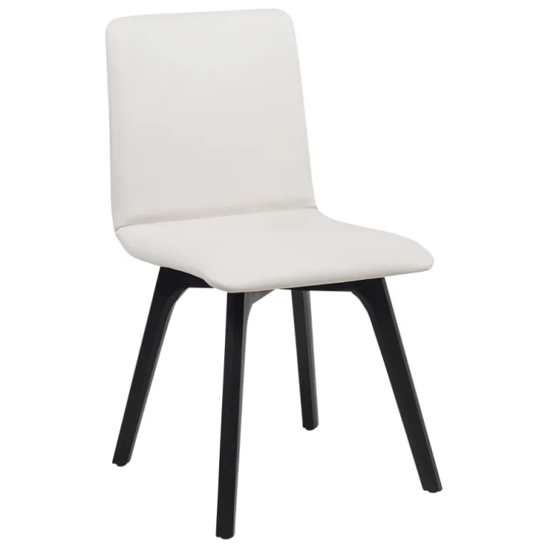 Plaza Chaise de salle à manger scandinave en synthétique et bois