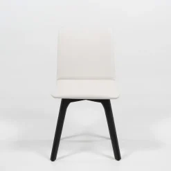 Plaza Chaise de salle à manger scandinave en synthétique et bois