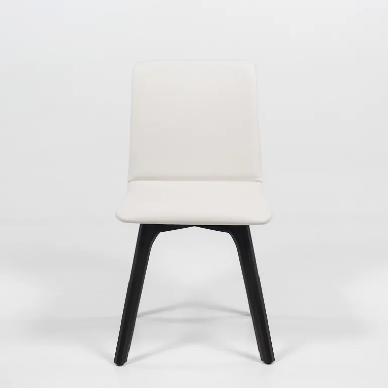 Plaza Chaise de salle à manger scandinave en synthétique et bois