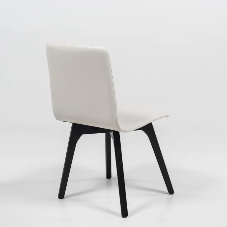 Plaza Chaise de salle à manger scandinave en synthétique et bois