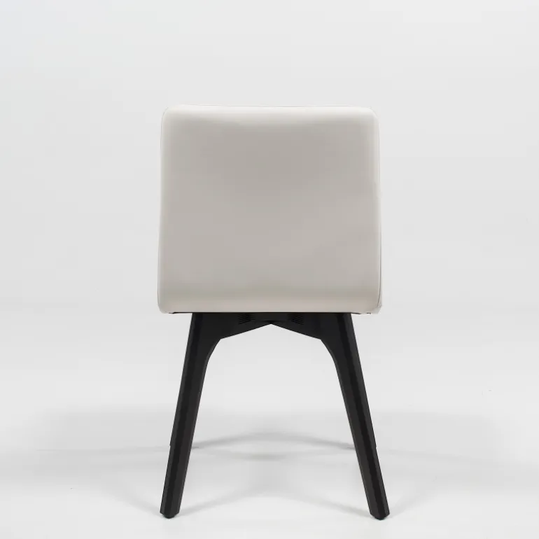 Plaza Chaise de salle à manger scandinave en synthétique et bois