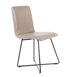 Plaza Chaise design avec pieds filaires en métal