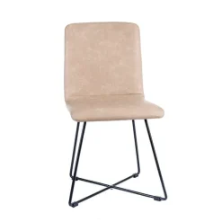 Plaza Chaise design avec pieds filaires en métal